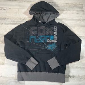 FOX Racing Riders Women’s Hoodie Sweatshirt Pullover Black Size Medium